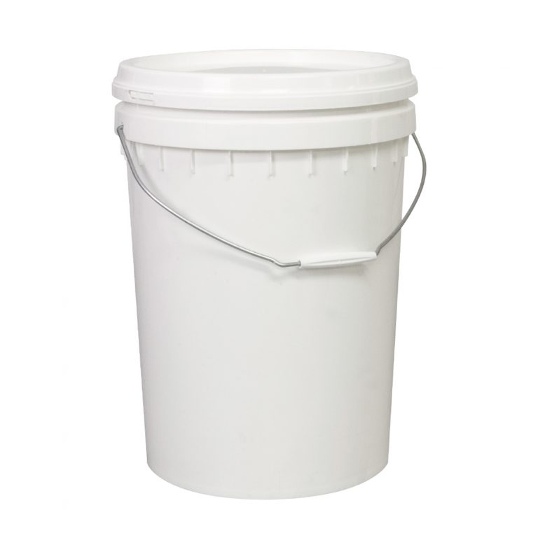 20L PAIL WITH LID & STEEL HANDLE – Q-AP20LP-WTE.jpg – QHDC Australia