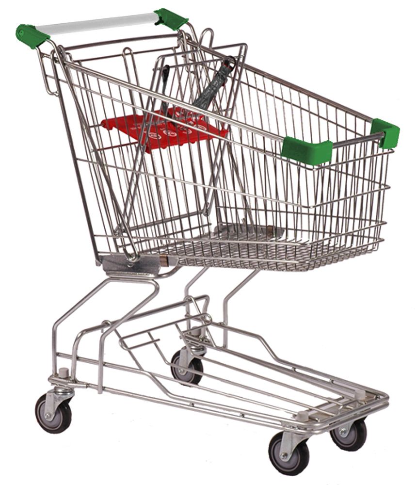 90 Litre Green Shopping Trolleys Carts QHDC Australia